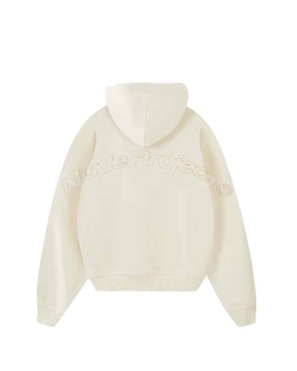 Moletom Nude Project Marble Hoodie Marshmallow Off White
