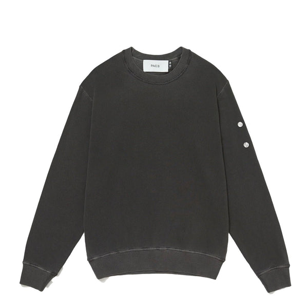 Moletom Pace Crewneck Stone Washed Preto em preto original na LK Sneakers