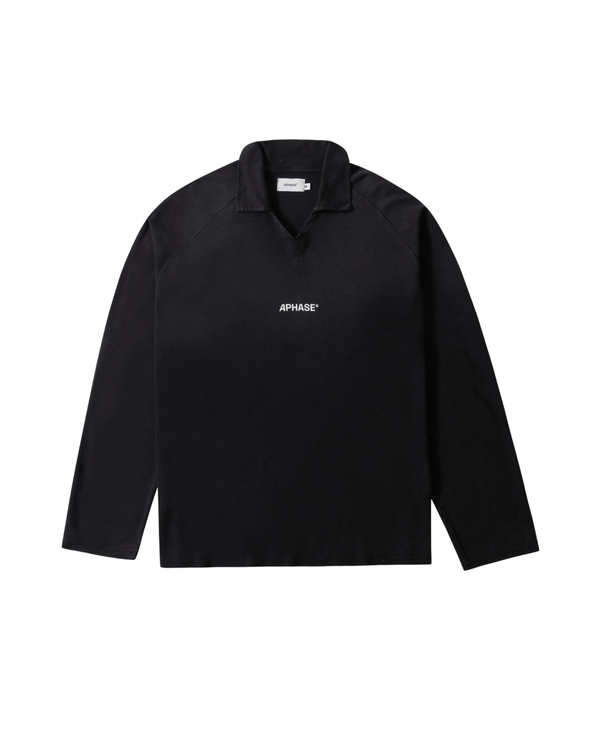 Polo Aphase Casual - Petroleum Preto em preto original na LK Sneakers