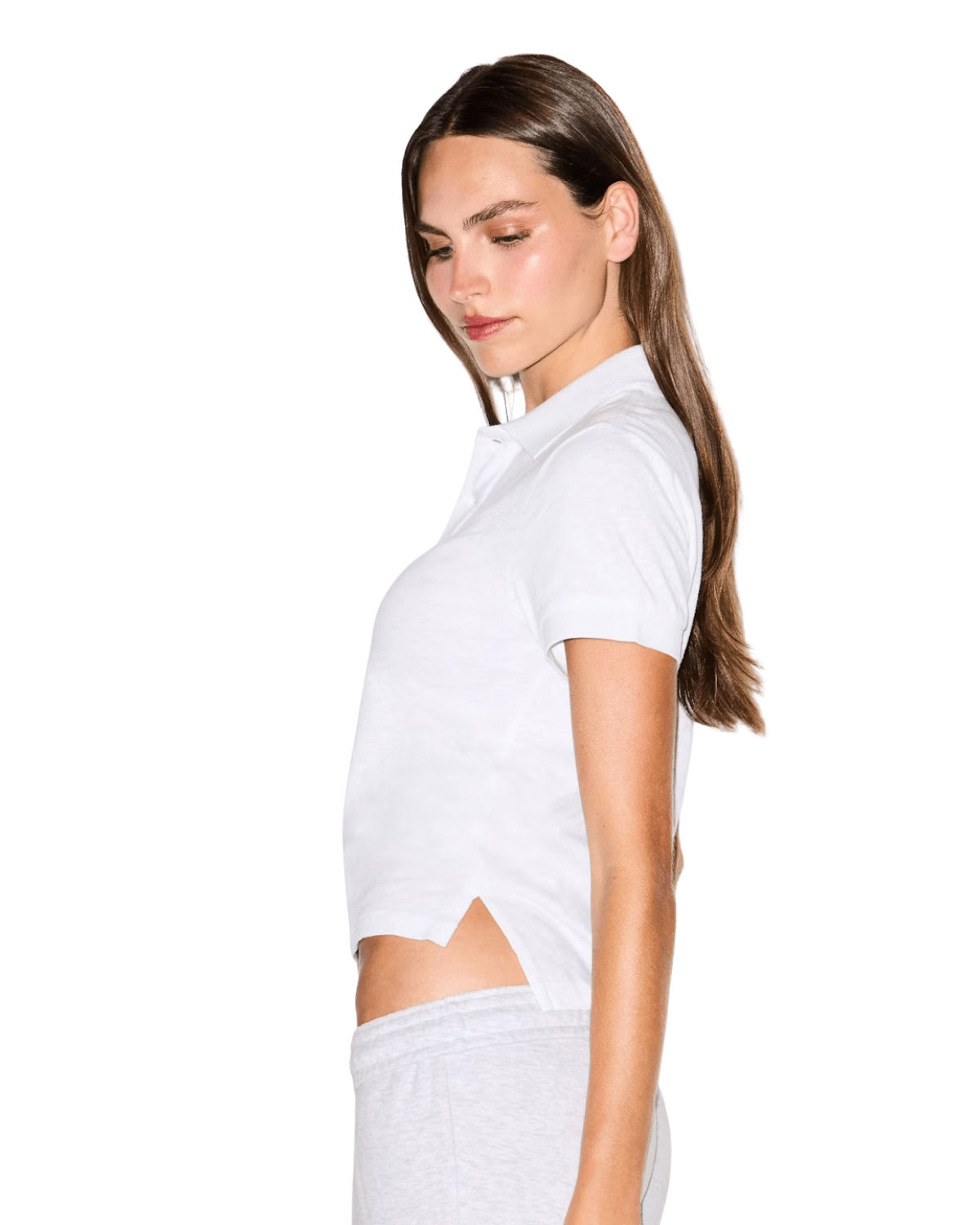 Polo Skims Baby Tee Worn in Jersey Snow Branco - Skims - 43774078391750
