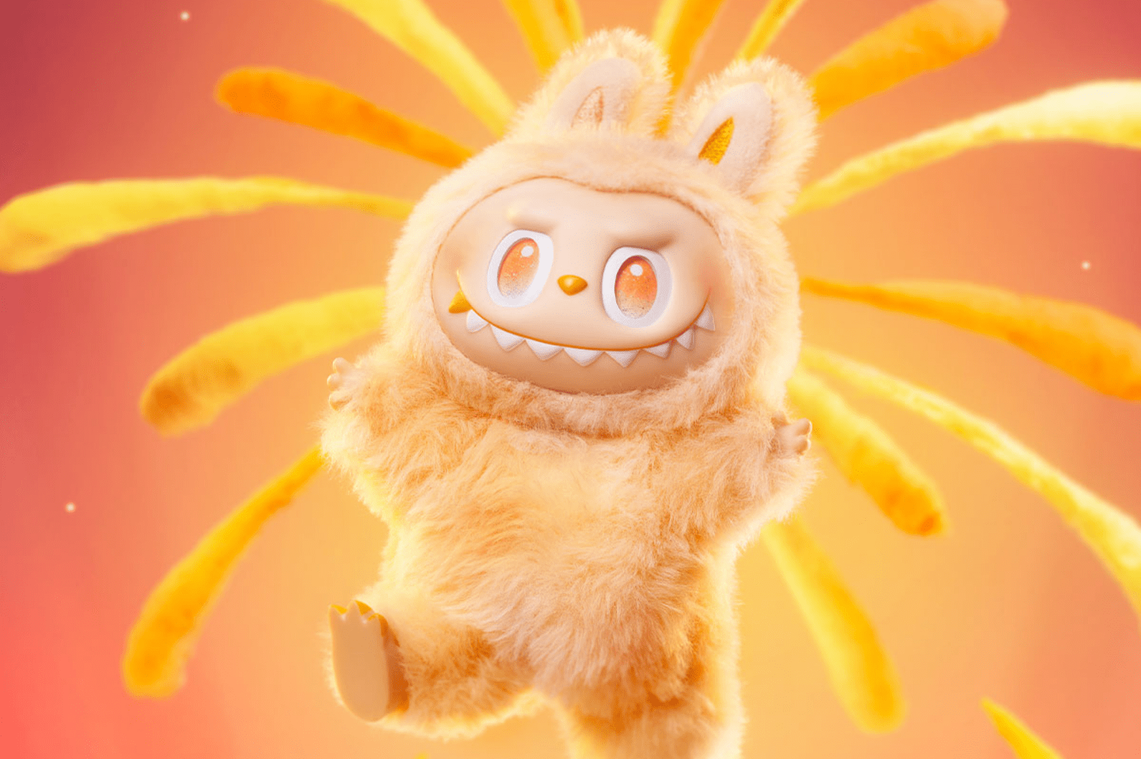 Pop Mart Labubu The Monsters Big into Energy Series Happiness Vinyl Plush Pingente - Collectibles - Labubu -