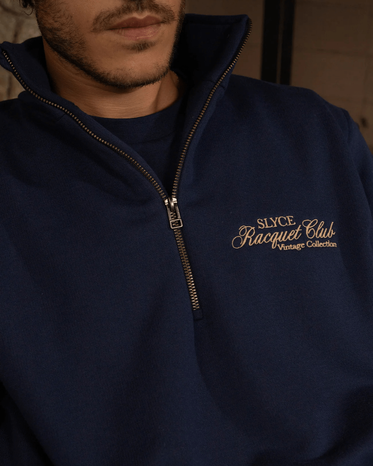 Pulôver Slyce Frenchterry Zipper Azul Marinho - Slyce - SLFTPVNV - 1