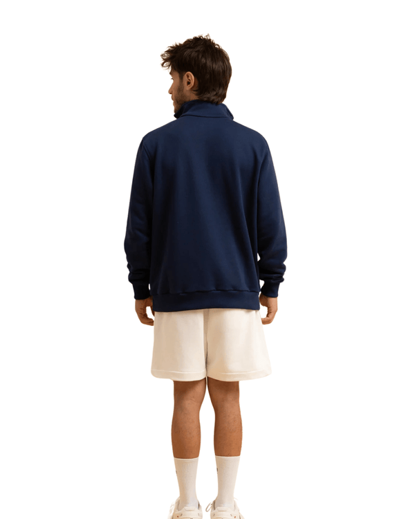 Pulôver Slyce Frenchterry Zipper Azul Marinho