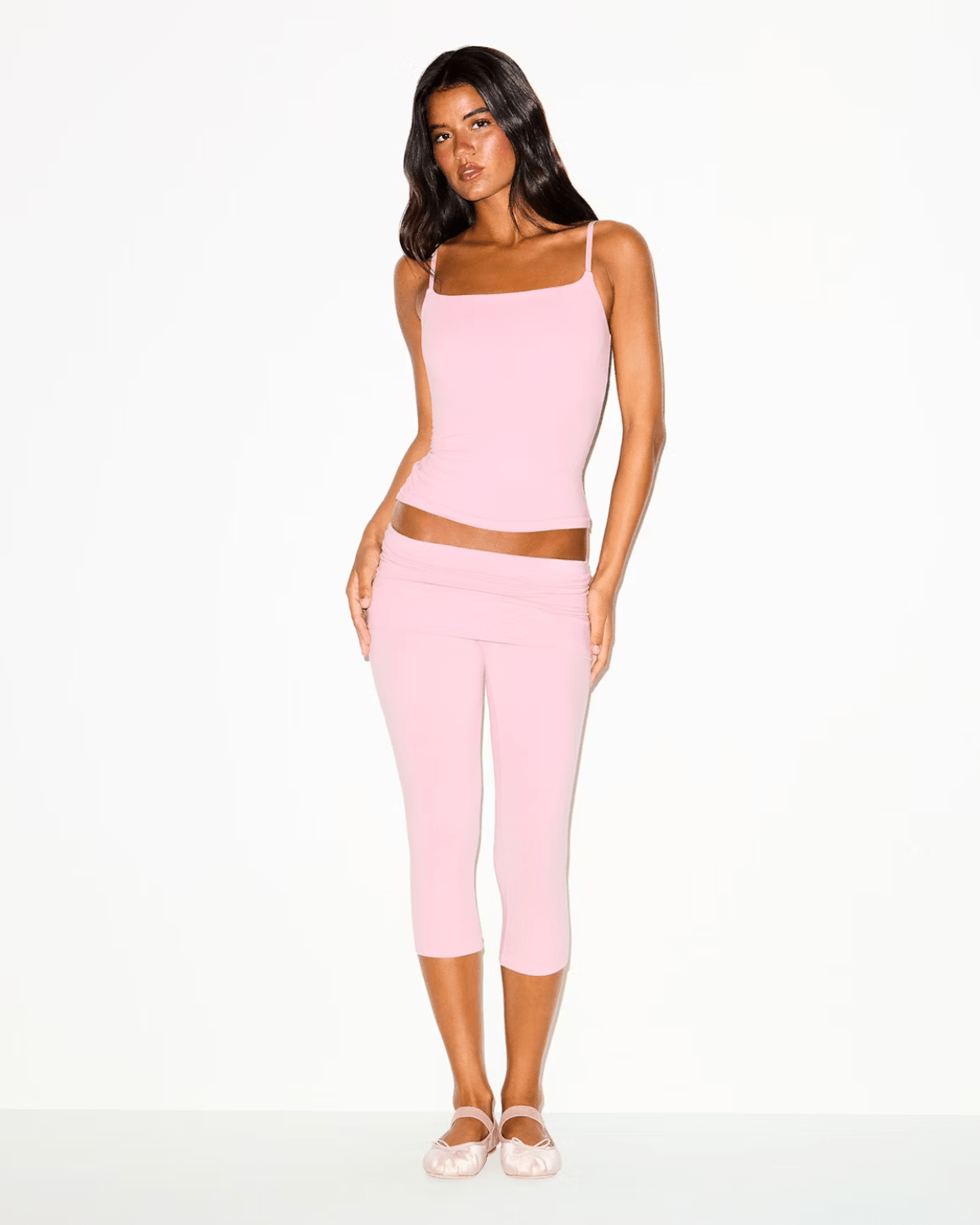 Regata Skims Cotton Cami Halite Rosa - Skims - 43774078391270