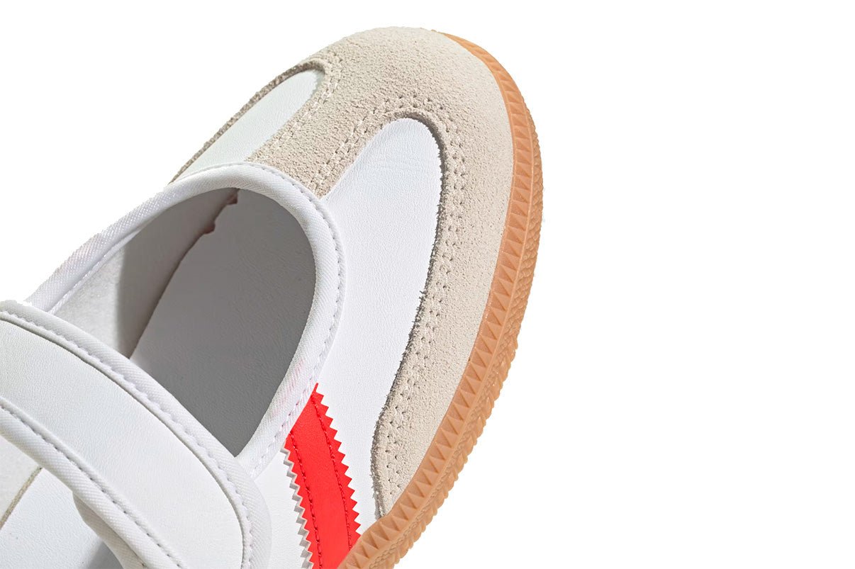 Tenis Adidas Samba Jane White Red Gum Branco - Adidas - JR7435 - 1