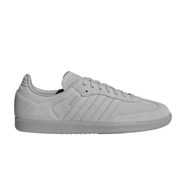 Tênis Adidas Samba OG Giraffe Print Grey Crystal White Gold Bege