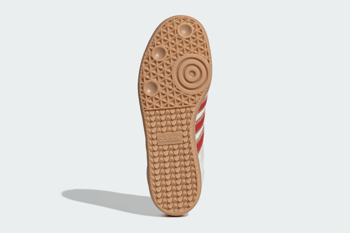 Tênis Adidas Samba OG Pony Hair Wonder Beige Better Scarlet Branco - Adidas - JS3935 - 1
