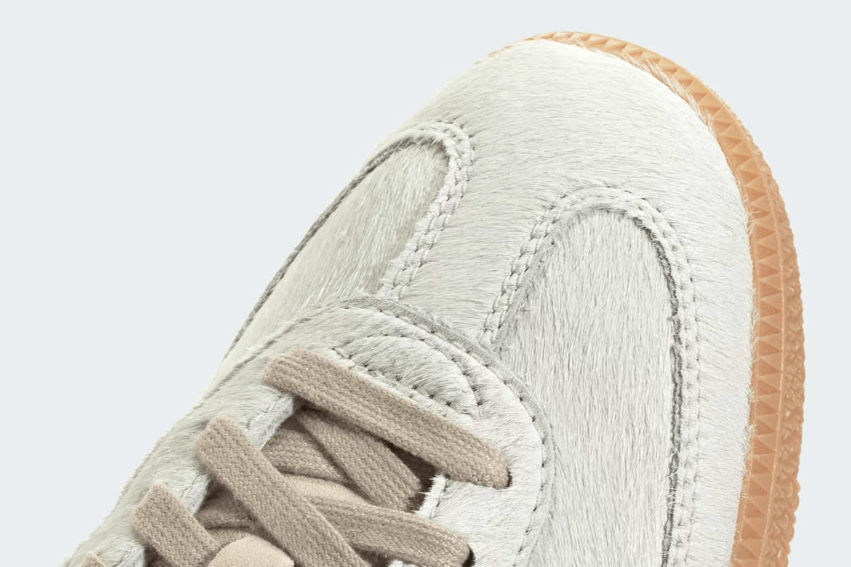 Tênis Adidas Samba OG Pony Hair Wonder Beige Better Scarlet Branco - Adidas - JS3935 - 1
