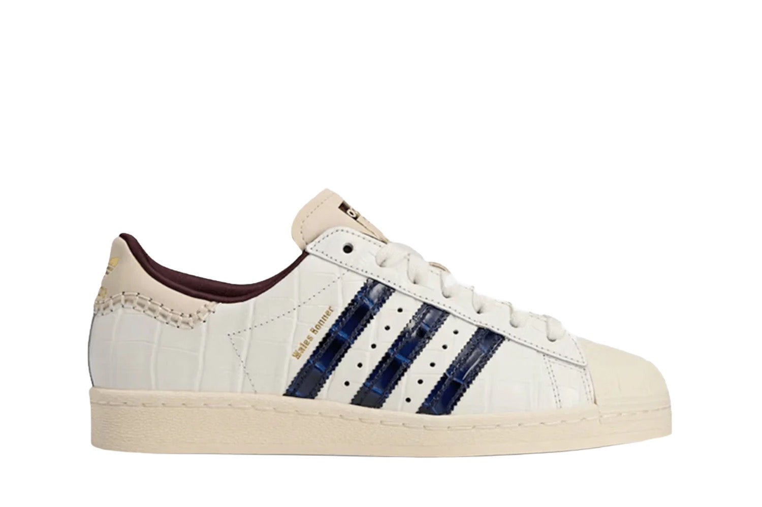 Tênis Adidas Superstar x Wales Bonner Croc Wonder White Branco