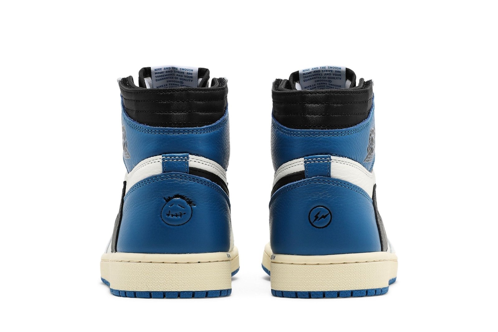 Tênis Air Jordan 1 Retro High Fragment Design x Travis Scott Couro Branco Azul - Jordan - DH3227 105