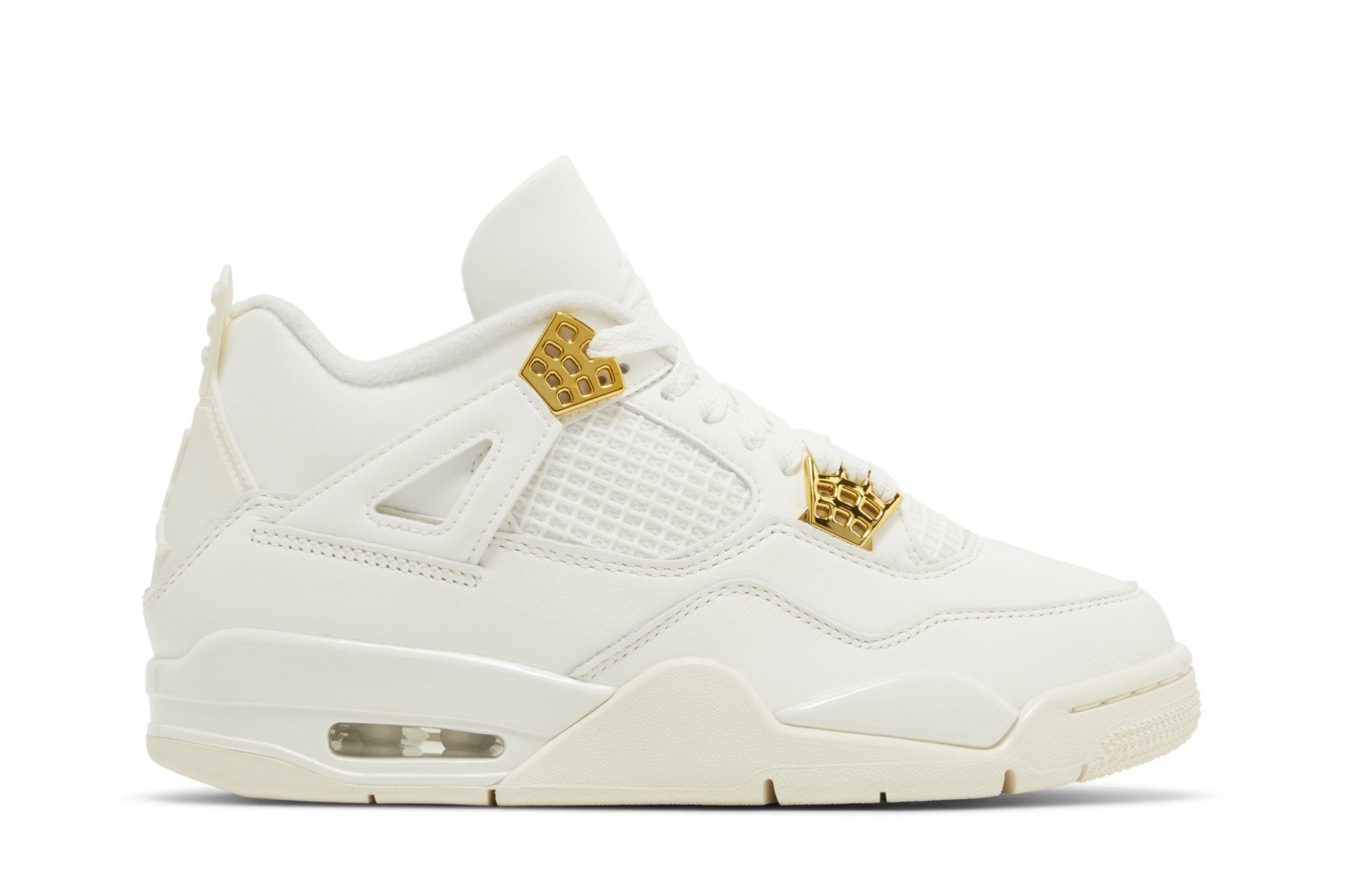 Tênis Air Jordan Retro Metallic Gold Branco LK Sneakers