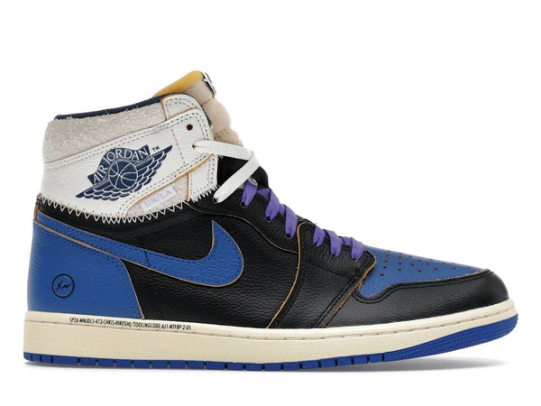 Tênis Jordan 1 Retro High OG SP Fragment x Union LA Sport Royal