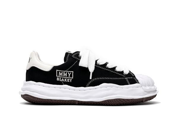 Maison Mihara Maison Mihara Yasuhiro Blakey OG Sole Canvas Low Black White tênis em preto original na LK Sneakers