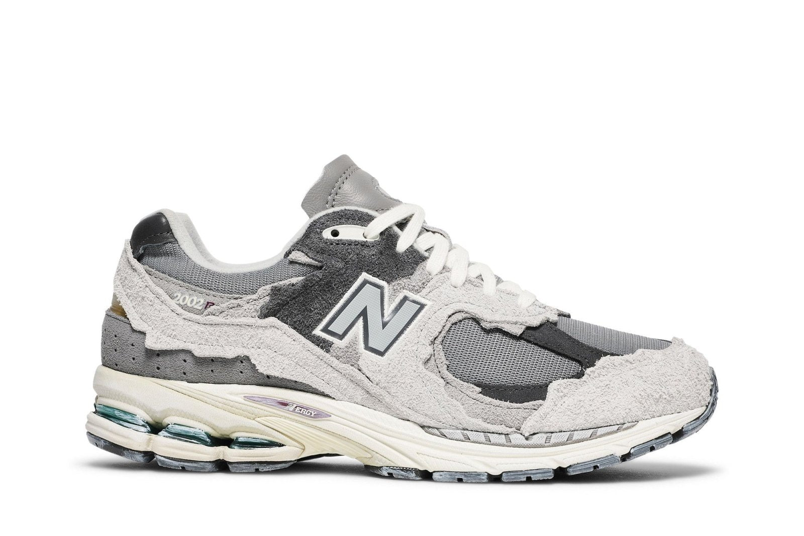 Tênis New Balance 2002R Protection Pack Rain Cloud Suede Mesh Cinza - New Balance - m2002rda