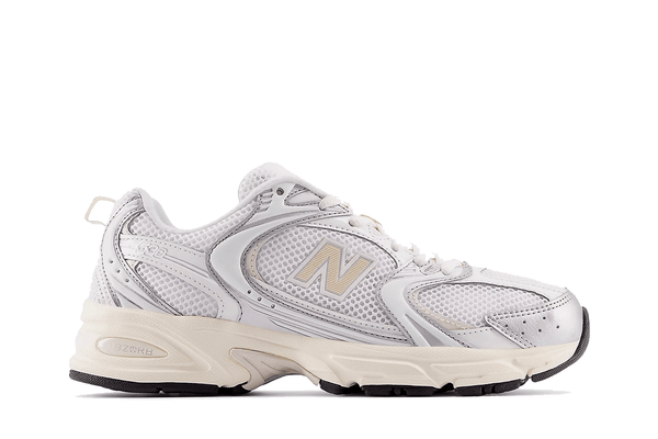 New Balance New Balance 530 'Silver Metallic Linen' tênis em bege original na LK Sneakers