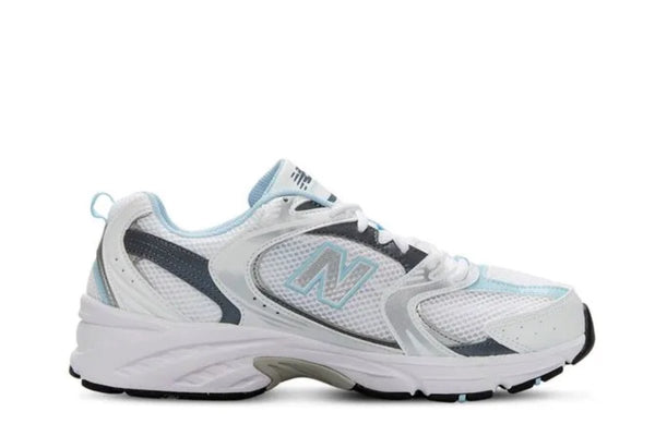 New Balance New Balance 530 White Light Crome Blue tênis em branco original na LK Sneakers