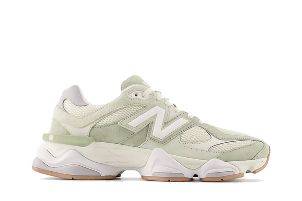 New Balance New Balance 9060 Garter Snake Pearl Grey tênis em verde original na LK Sneakers