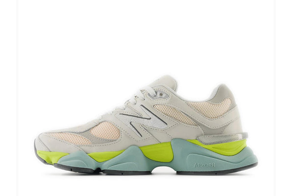 Tênis New Balance 9060 Moonbeam Vintage Rose Lime Colorido