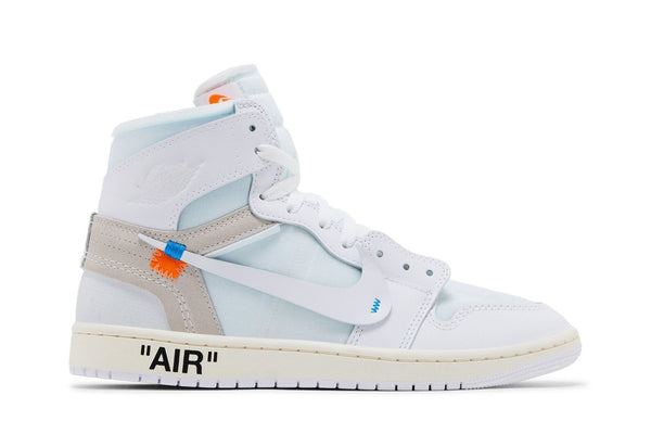 Tênis Nike Air Jordan 1 High Virgil Abloh Archive x Alaska Branco