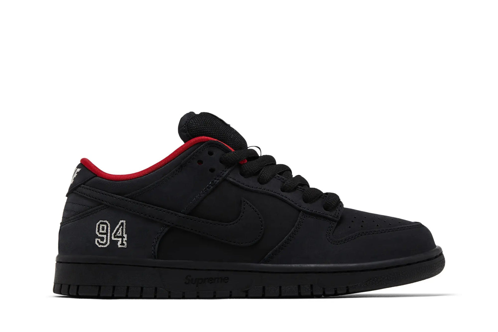 靴 Supreme Nike SB Dunk Low Black 26cm Tênis Nike SB Dunk Low Supreme 94 Black Preto - LK
