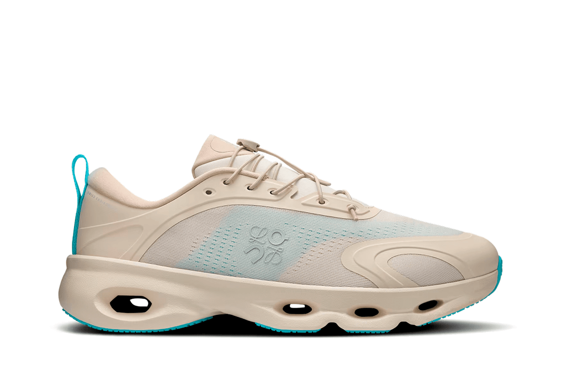 Tênis On Running Cloudsolo Loewe Sand Turquoise Bege - On Running x Loewe - 3MF30664606-1