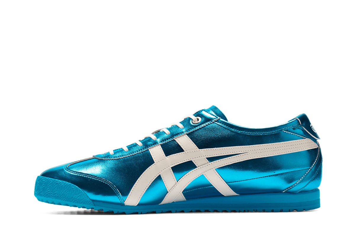 Tênis Onitsuka Tiger Mexico 66 SD Metallic Series Pale Mint Cream Azul - Onitsuka Tiger -