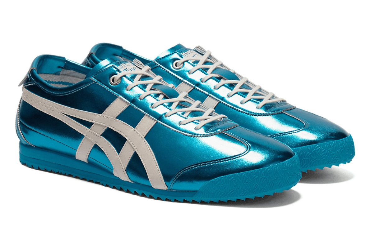 Tênis Onitsuka Tiger Mexico 66 SD Metallic Series Pale Mint Cream Azul - Onitsuka Tiger -