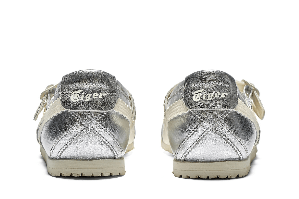 Tênis Onitsuka Tiger Mexico 66 TGRS Silver Cream Prateado - Onitsuka Tiger - 43774078386570