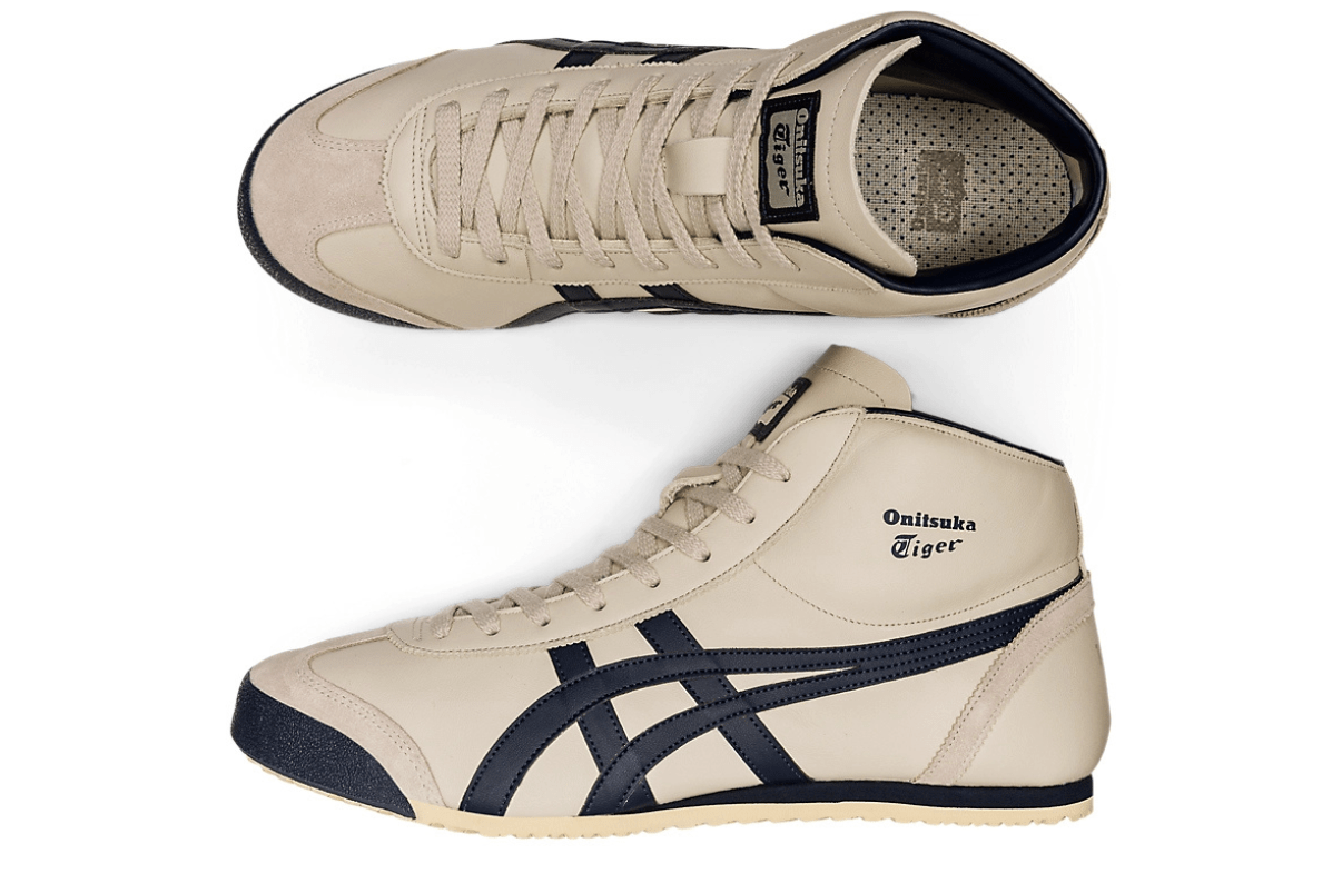 Tênis Onitsuka Tiger Mexico Mid Runner Birch/Indian Ink Bege - Onitsuka Tiger - 1183B577.200 - 1