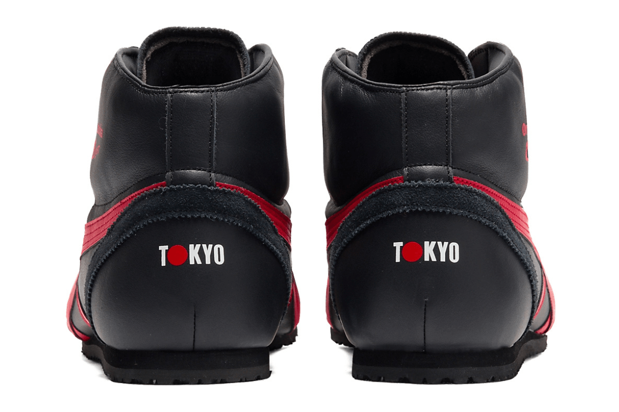 Tênis Onitsuka Tiger Mexico Mid Runner Black/Classic Red Preto - Onitsuka Tiger - 1183B577.001 - 1