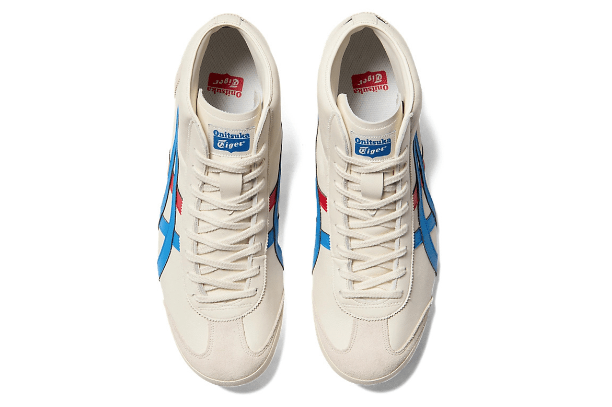 Tênis Onitsuka Tiger Mexico Mid Runner Cream/Directoire Blue Bege - Onitsuka Tiger - 1183B577.103 - 1