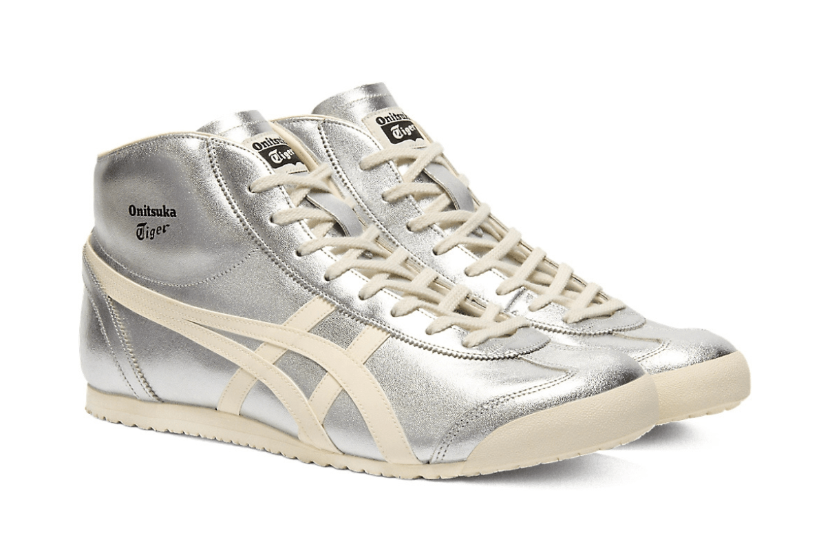 Tênis Onitsuka Tiger Mexico Mid Runner Silver/Cream Prateado - Onitsuka Tiger - 1183B577.020 - 1