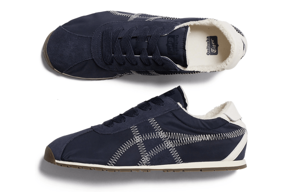 Tênis Onitsuka Tiger Tiger Corsair A55 Midnight Cream Azul - Onitsuka Tiger - 1183C317 - 401 - 1