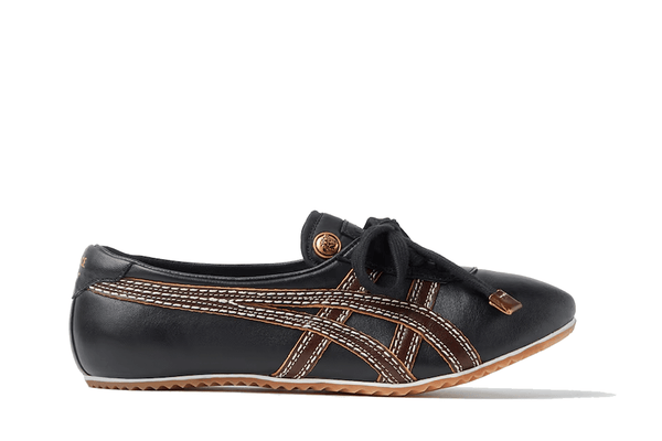 Tênis Onitsuka Tiger x Versace TAI-CHI Sakura Nappa Têniss Black Brown Preto