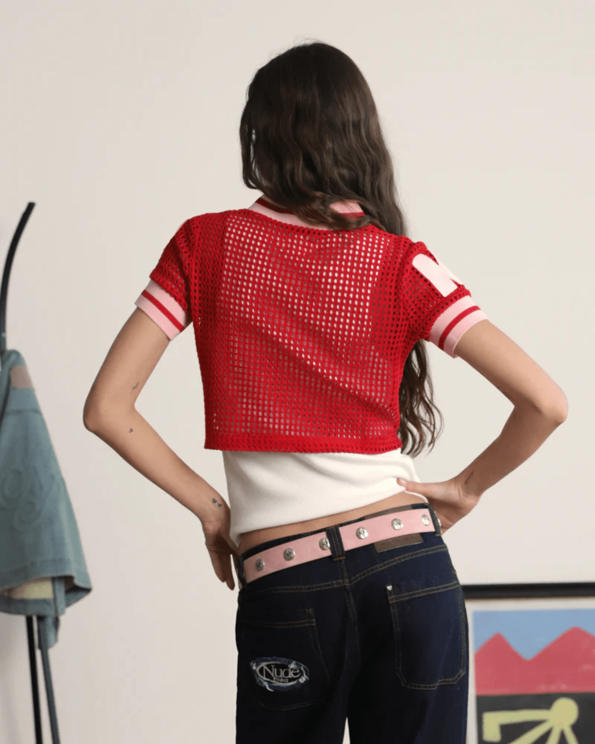 Top Nude Project Mesh Red Vermelho - Nude Project - NDP033 - 1