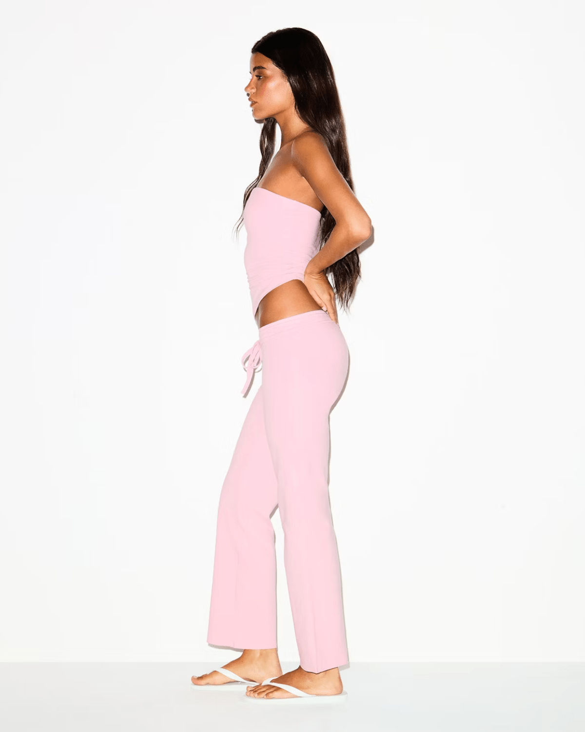 Tube Top Skims Cotton Jersey Halite Rosa - Skims - 43774078392020