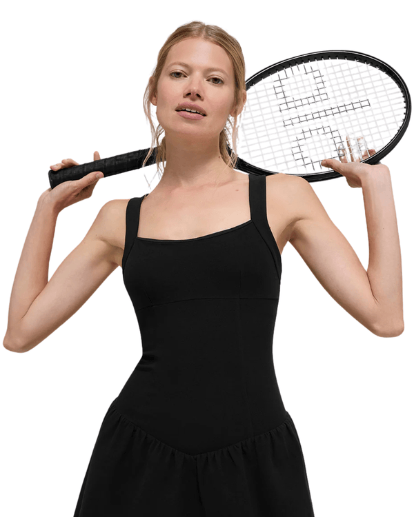 Vestido Alo Yoga Alosoft Break Point Tennis Black Preto em preto original na LK Sneakers