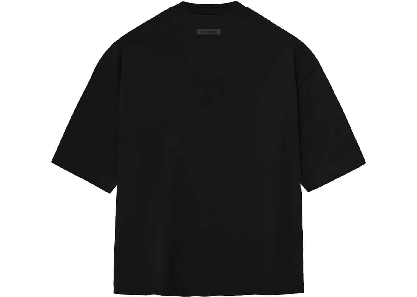 Camiseta Oversized Essentials Fear of God "Jet Black Small Logo" Preto - Camiseta - LK Sneakers -