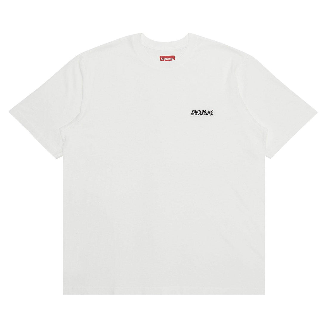 Camiseta Supreme Washed Script White" Branco - Camiseta - LK.Sneakers - ss23kn22 - white