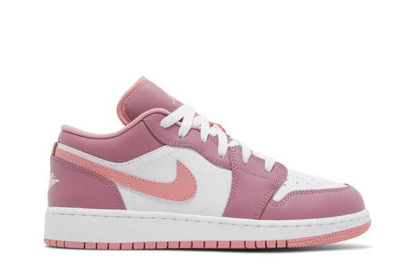 Jordan Nike Air Jordan 1 Low GS Desert Berry tênis em rosa original na LK Sneakers