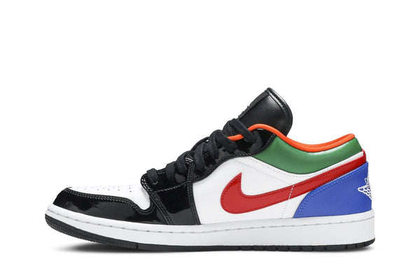 Tênis Nike Air Jordan 1 Low Multi-Color Royal Toe Colorido