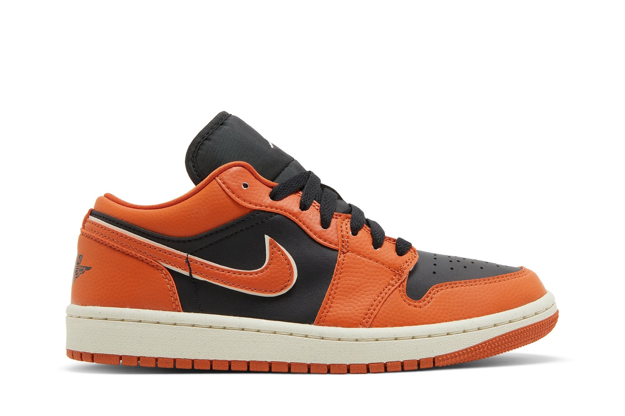 Jordan fashion preto e laranja