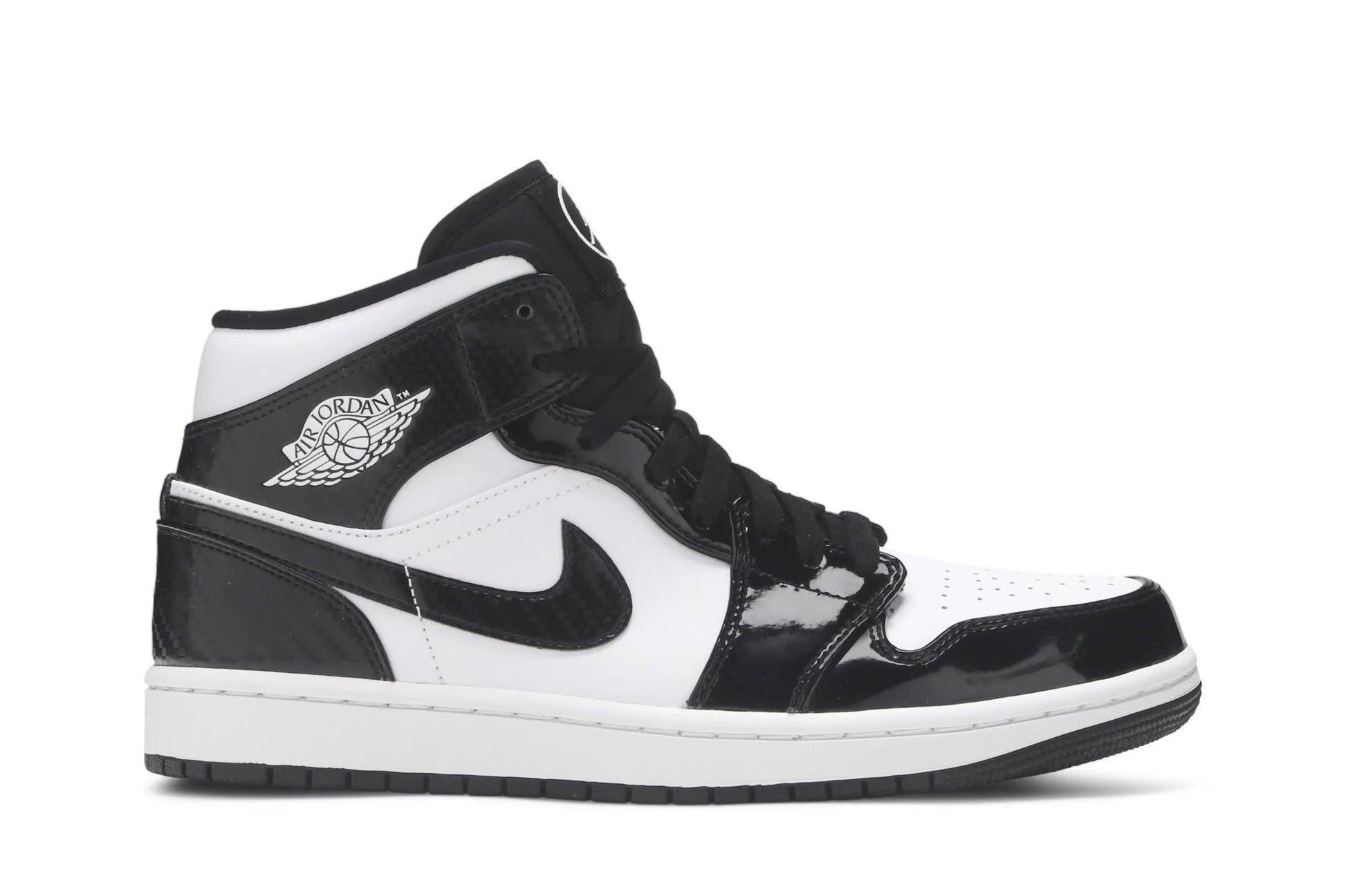 Tênis Air Jordan 1 Mid Carbon Fiber Preto - LK.Sneakers -