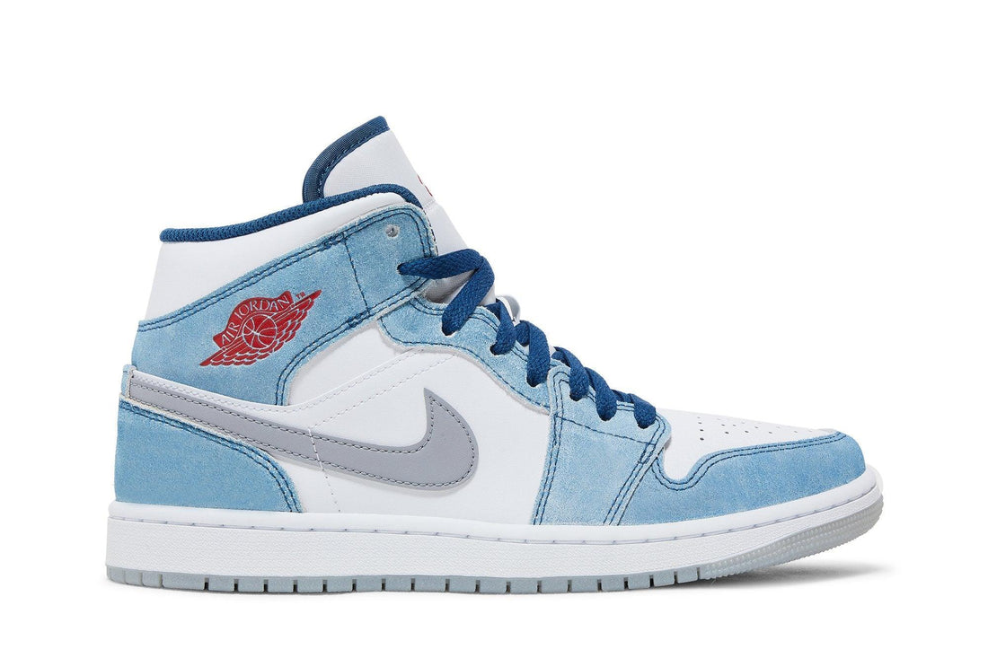 Tênis Air Jordan 1 Mid SE French Blue Azul - LK.Sneakers -