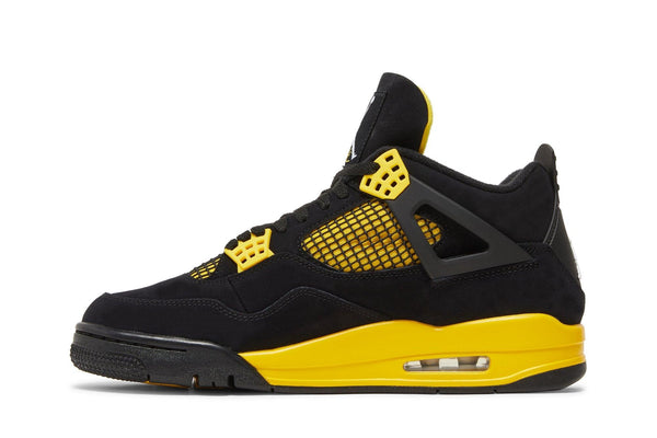 Tênis Nike Air Jordan 4 Thunder Preto/Amarelo