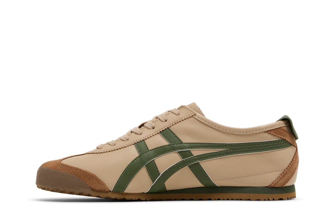 Tênis Onitsuka Tiger Mexico 66 Beige Grass Green Marrom