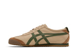 Tênis Onitsuka Tiger Mexico 66 em bege, verde grama e marrom