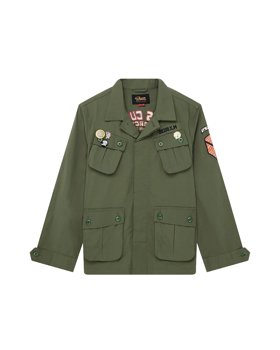 Camisa Deus Ex Machina Overshirt Relaxed Fit Power Verde