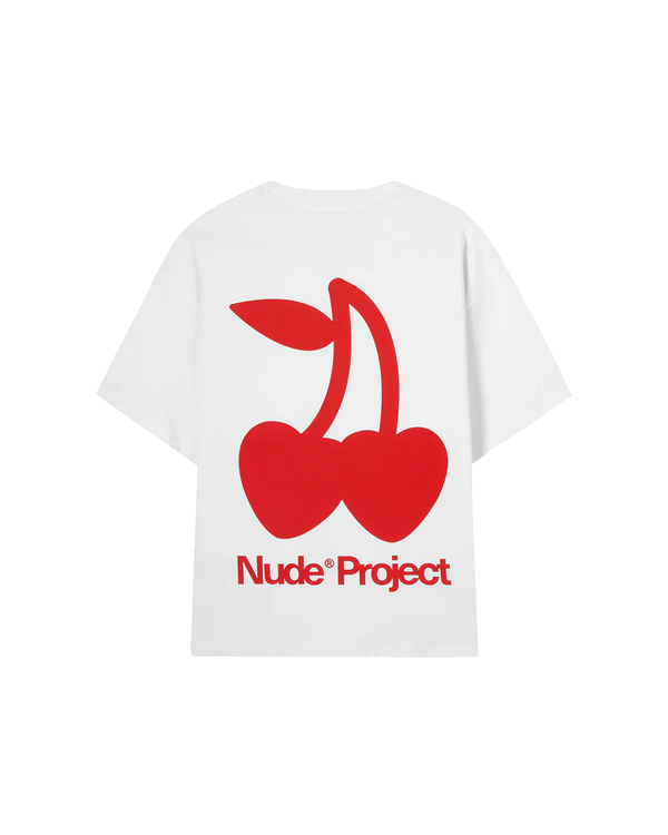 Camiseta Nude Project Cherry Logo White Branco