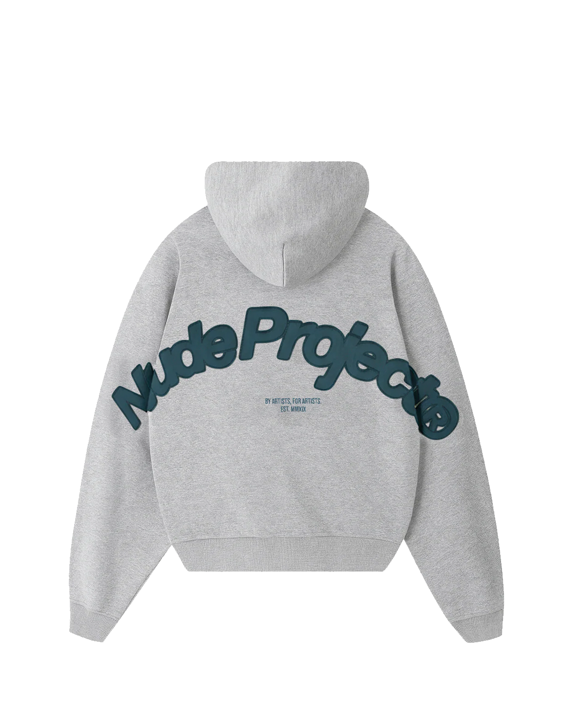 Moletom Nude Project Beast Zip-up Hoodie Grey Melange